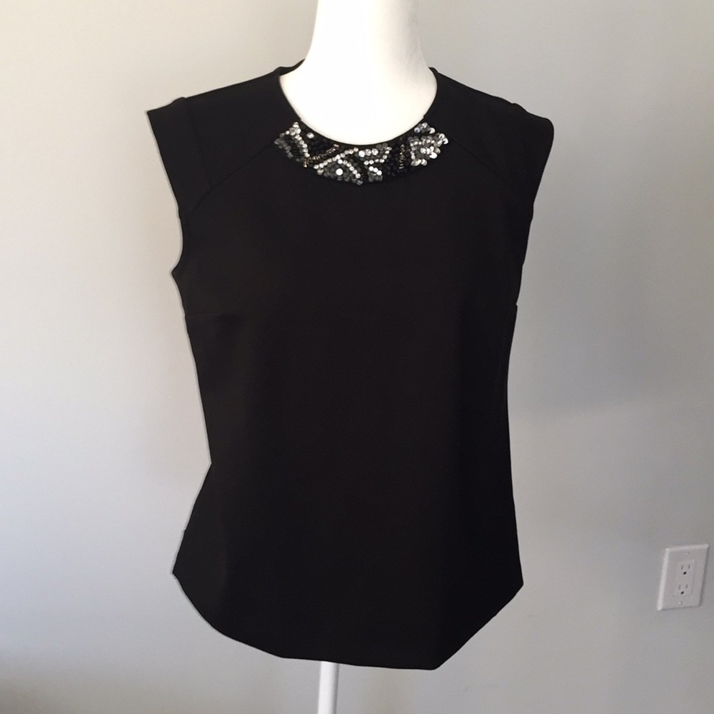 Ann Taylor Sequined neck Top